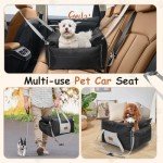 Waterproof Dog Car Seat with Storage Pockets