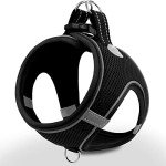 Joytale Soft Mesh Reflective Dog Harness - Black
