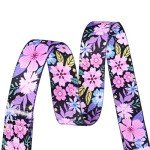 Floral Pink Adjustable Dog Collar for Small Dogs