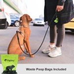 Taglory Reflective Rope Dog Lead with Soft Handle