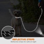 Taglory Reflective Rope Dog Lead with Soft Handle