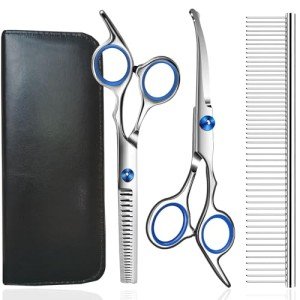 4-in-1 Professional Dog Grooming Scissors Kit