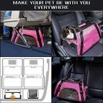 Foldable Soft-Sided Pet Carrier Bag (Pink, Medium)