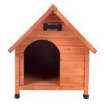 Stylish Wooden Dog Kennel for Outdoor Comfort