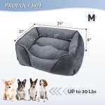MIXJOY Orthopedic Washable Dog Bed - Medium Grey