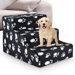 Youyijia 3-Step Dog Stairs with Washable Cover