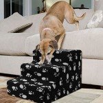 Youyijia 3-Step Dog Stairs with Washable Cover