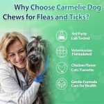 Carmelie Natural Flea & Tick Chews for Dogs