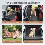 KYG Waterproof Dog Car Seat Cover Hammock