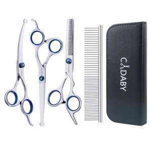 5-in-1 Dog Grooming Scissors Kit with Round Tips