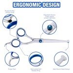 5-in-1 Dog Grooming Scissors Kit with Round Tips