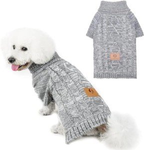 Kooltail Turtleneck Dog Sweater for Cold Weather