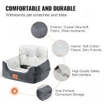 VEVOR Dog Car Booster Seat with Safety Leash