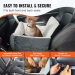 VEVOR Dog Car Booster Seat with Safety Leash
