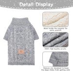 Kooltail Turtleneck Dog Sweater for Cold Weather