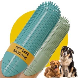 Dog & Cat Finger Toothbrush Set with Cases
