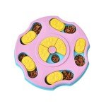 Interactive Dog Puzzle Slow Feeder Toy (Pink)