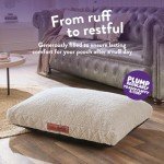 Cozy Sherpa Dog Bed - Washable & Calming