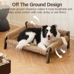 MewooFun Elevated Dog Sofa Bed with Washable Cover