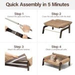 MewooFun Elevated Dog Sofa Bed with Washable Cover