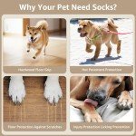 Anti-Slip Dog Socks for Paws (2 Pairs)