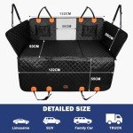 JOEJOY Waterproof Dog Back Seat Extender Cover