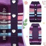 Cozy Striped Turtleneck Dog Sweater for Winter