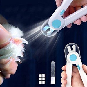LED Dog and Cat Nail Clippers with Safety Guide