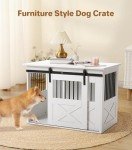 Stylish Wooden Dog Crate and End Table