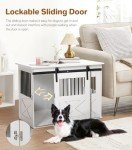 Stylish Wooden Dog Crate and End Table