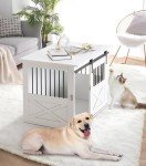 Stylish Wooden Dog Crate and End Table