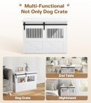 Stylish Wooden Dog Crate and End Table
