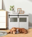 Stylish Wooden Dog Crate and End Table