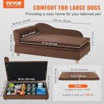 Soft Velvety Dog Couch for Small Pets