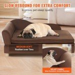 Soft Velvety Dog Couch for Small Pets