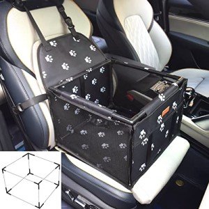 Waterproof Dog Car Seat Booster with Harness