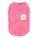 Cozy Hot Pink Fleece Dog Sweater for Winter