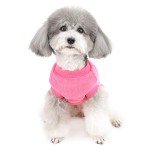 Cozy Hot Pink Fleece Dog Sweater for Winter