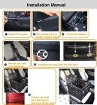 Waterproof Dog Car Seat Booster with Harness