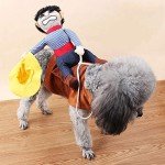 Funny Cowboy Rider Dog Costume for Halloween