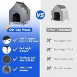 Large Weatherproof Dog House for Indoor/Outdoor Use