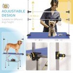 Adjustable 42" Dog Grooming Table with Rubber Top