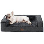 Washable Orthopedic Medium Dog Sofa Bed - Dark Grey