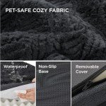 Washable Orthopedic Medium Dog Sofa Bed - Dark Grey