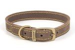 Ancol Timberwolf Leather Sable Dog Collar 35-43 cm
