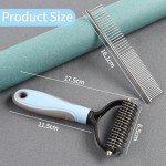 Double-Sided Dog Brush for Shedding and Tangles