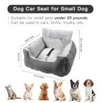 Pet Booster Seat for Small Dogs - Gray