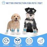24 Pcs Disposable Dog Shoes and Paw Protectors