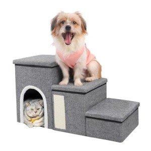 Foldable Dog Stairs for High Beds and Couches