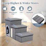 Foldable Dog Stairs for High Beds and Couches